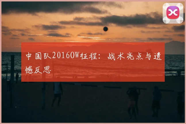中国队2016OW征程：战术亮点与遗憾反思