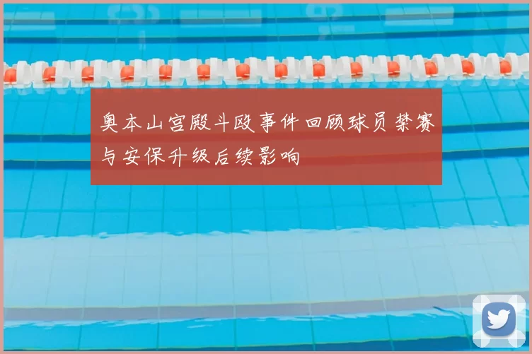 奥本山宫殿斗殴事件回顾球员禁赛与安保升级后续影响