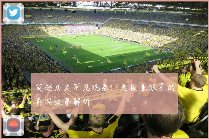 英超历史罕见现象:老板兼球员的真实故事解析