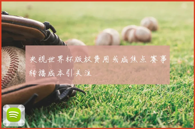 央视世界杯版权费用或成焦点 赛事转播成本引关注